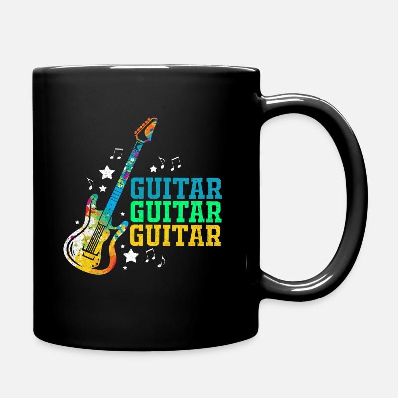 guitar - Full Colour Mug - black