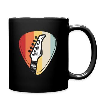 Gitarrist Gitarre Band Saite Musiker Instrument - Tasse einfarbig - Schwarz - Rechts