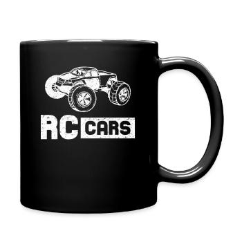 RC Autos - Tasse einfarbig - Schwarz - Rechts