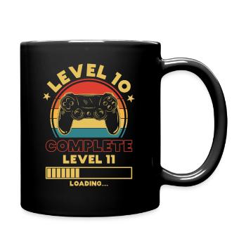 Kids 10th Birthday Gift Shirt Level 10 Jung - Full Colour Mug - black - Right