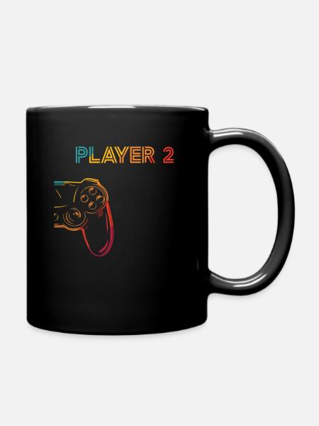 Gaming Player 2 Geschenkidee - Tasse einfarbig - Schwarz
