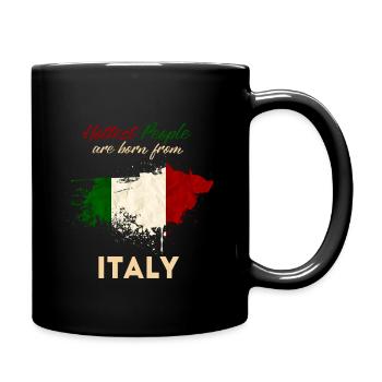 Italien - Tasse einfarbig - Schwarz - Rechts