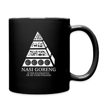 Nasi Goreng - Tasse einfarbig - Schwarz - Rechts