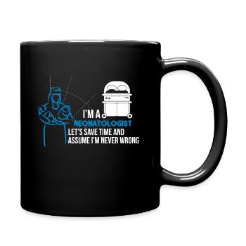 Neonatologe - Tasse einfarbig - Schwarz - Rechts