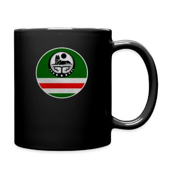 Drapeau tchétchène. Tchétchène né, Chchnyan Borz - Mug uni - noir - Droite