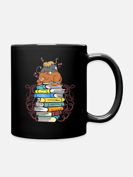 Lecture de chats - Mug uni - noir