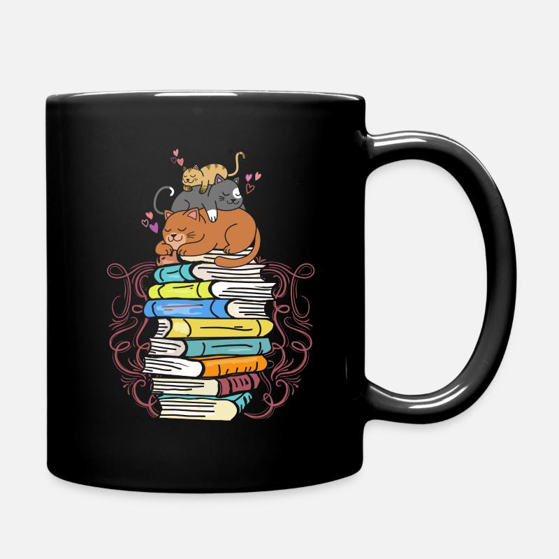 Lecture de chats - Mug uni - noir