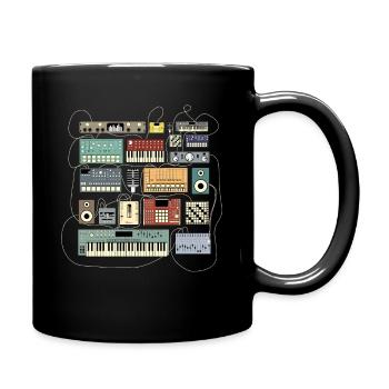 Produzent elektronischer Musik - Tasse einfarbig - Schwarz - Rechts
