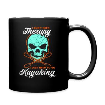 Kajak - Tasse einfarbig - Schwarz - Rechts