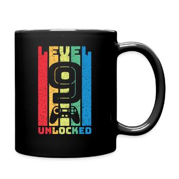 Rétro Niveau 9 déverrouillé - Mug uni - noir - Droite