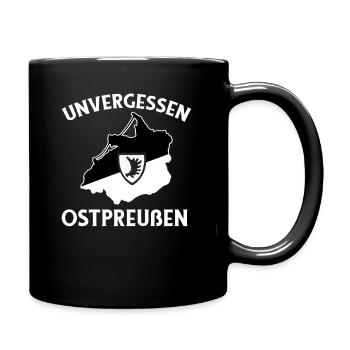 Unvergessen Ostpreussen Masuren Heimat Ostpreus - Tasse einfarbig - Schwarz - Rechts