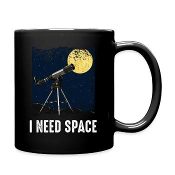 Astronomie - Tasse einfarbig - Schwarz - Rechts