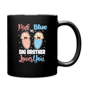 Grand frère - Mug uni - noir - Droite