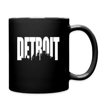 Detroit - Tasse einfarbig - Schwarz - Rechts