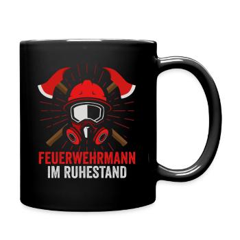 Retraite des pompiers - Mug uni - noir - Droite