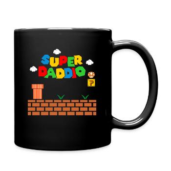 Super Daddio Vatertagsgeschenk Vater Geschenkidee - Tasse einfarbig - Schwarz - Rechts