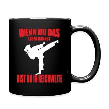 Karate Taekwondo Kickboxing Girl Girl Shirt - Full Colour Mug - black - Right