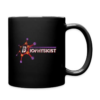 Biophysicist hobby sport leisure gift - Full Colour Mug - black - Right