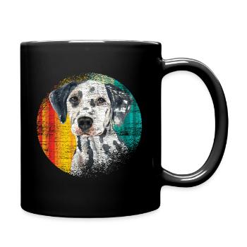Dalmatian animal lover - Full Colour Mug - black - Right