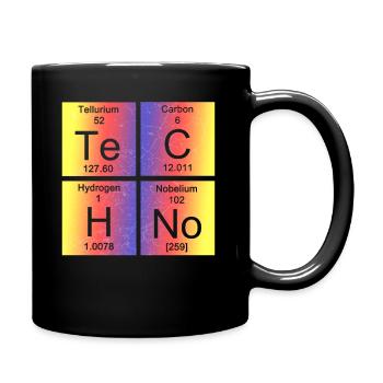 Techno Music Party Rave Raver Festival - Mug uni - noir - Droite