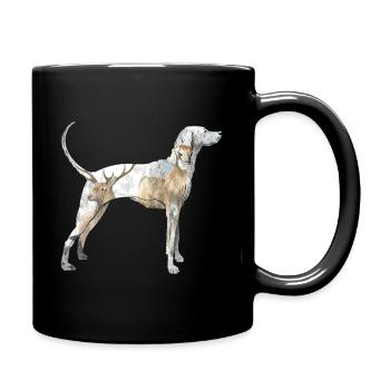Jagdhund Spürsinn - Tasse einfarbig - Schwarz - Rechts