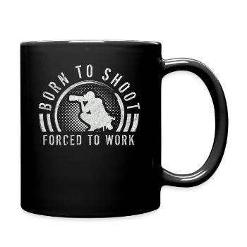 Photographie Proverbe, Né pour photographier - Mug uni - noir - Droite