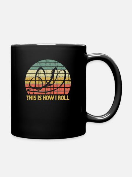 roller coaster - Full Colour Mug - black