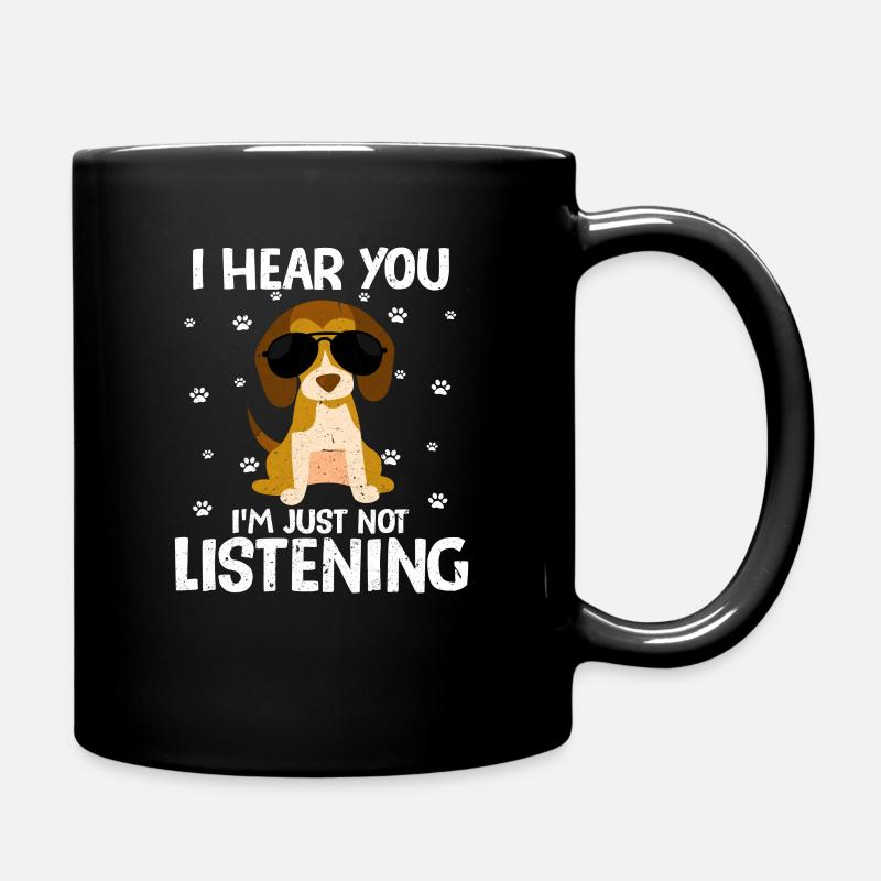 Beagle - Tasse einfarbig - Schwarz