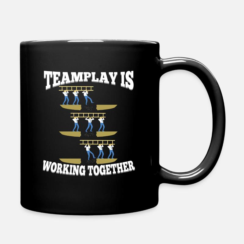 Teamplay Shirt - Tasse einfarbig - Schwarz
