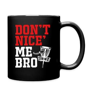 Frisbee Golf Disc disque de lancer de golf Ultimate Frolf - Mug uni - noir - Droite
