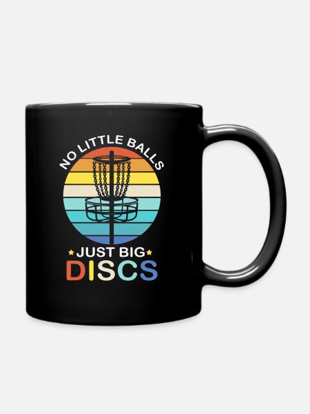 Frisbee Golf Discgolf Wurfscheibe Ultimate Frolf - Tasse einfarbig - Schwarz