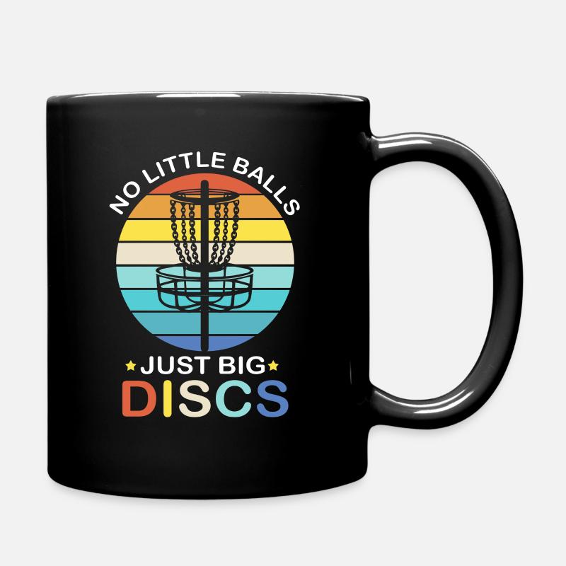 Frisbee Golf Discgolf Wurfscheibe Ultimate Frolf - Tasse einfarbig - Schwarz