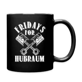 Fridays For Hubraum - Tasse einfarbig - Schwarz - Rechts