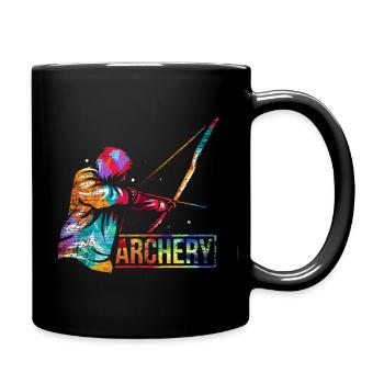 Cadeau de tir à l'arc - Mug uni - noir - Droite