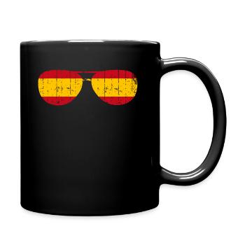 Spanien Spanier Sonnenbrille - Tasse einfarbig - Schwarz - Rechts