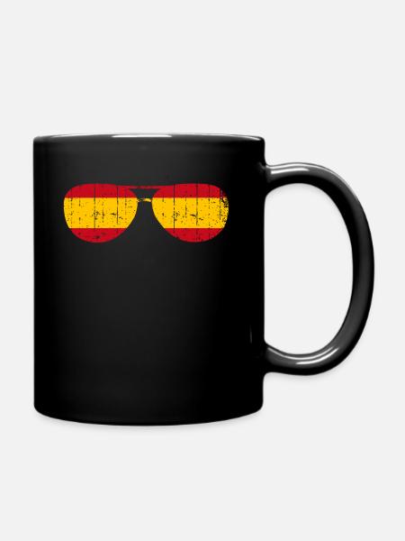 Spanien Spanier Sonnenbrille - Tasse einfarbig - Schwarz