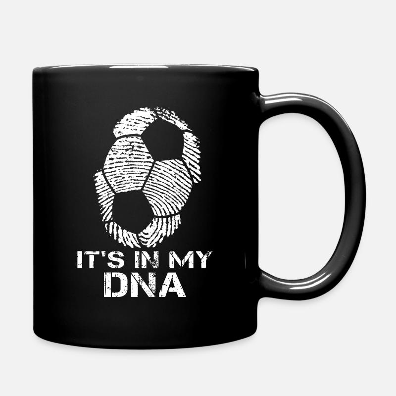 Fussball Fussballer DNA - Tasse einfarbig - Schwarz