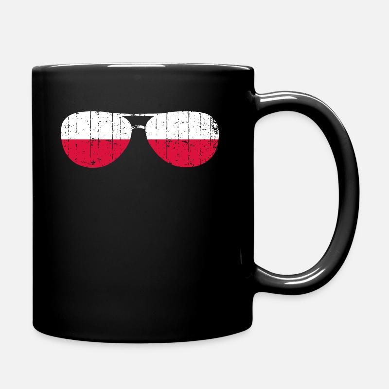 Pologne pôle drapeau polonais - Mug uni - noir