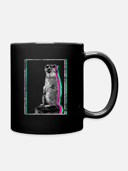 Cadeau cool suricate Surikate Meerkat - Mug uni - noir