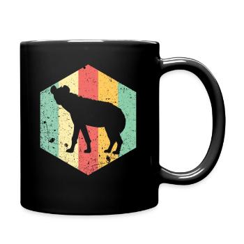Hyäne - Tasse einfarbig - Schwarz - Rechts