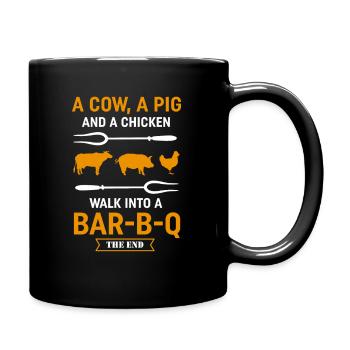 Grillmeister BBQ Quote Design Pour les amateurs de barbecue - Mug uni - noir - Droite