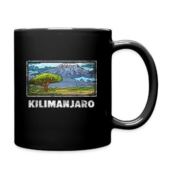 Kilimanjaro gift - Full Colour Mug - black - Right