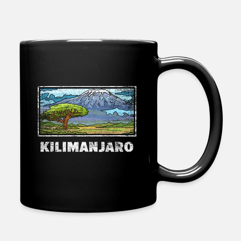 Kilimanjaro Geschenk - Tasse einfarbig - Schwarz