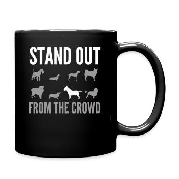 Funny English Bull Terrier - Full Colour Mug - black - Right