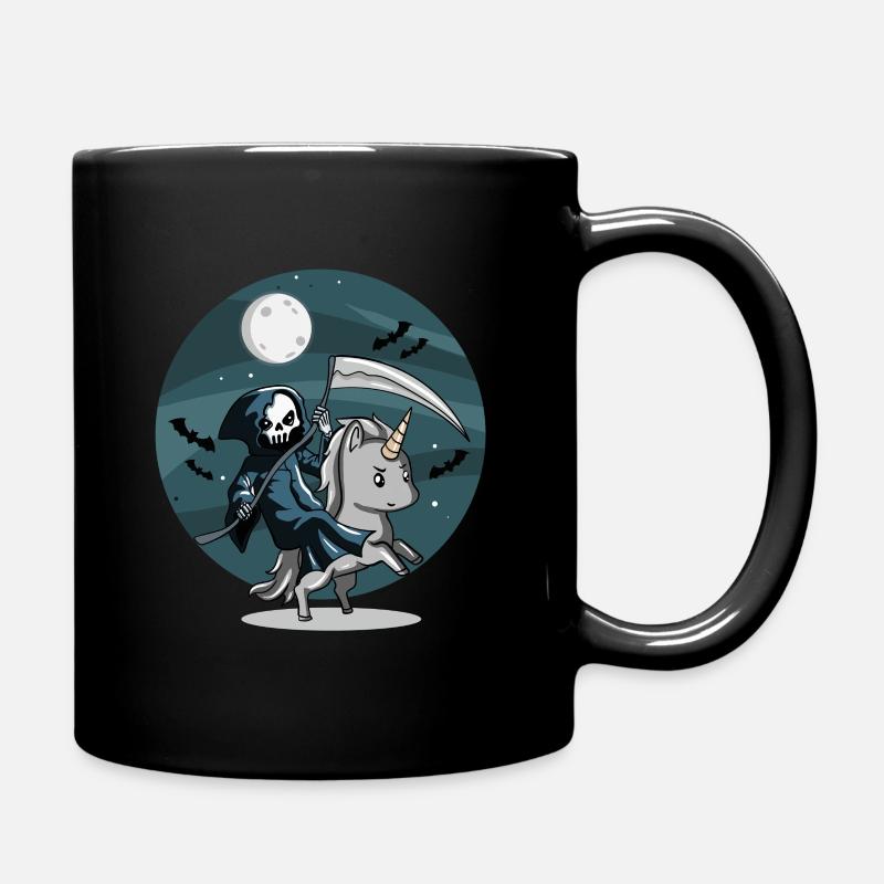 Einhorn-Reaper - Tasse einfarbig - Schwarz