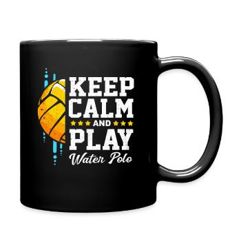 water polo - Full Colour Mug - black - Right