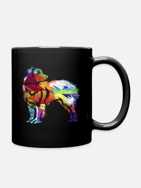 Australian Shepherd - Tasse einfarbig - Schwarz