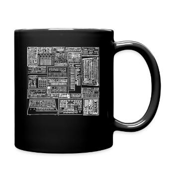 Synthesizer Collection - Full Colour Mug - black - Right