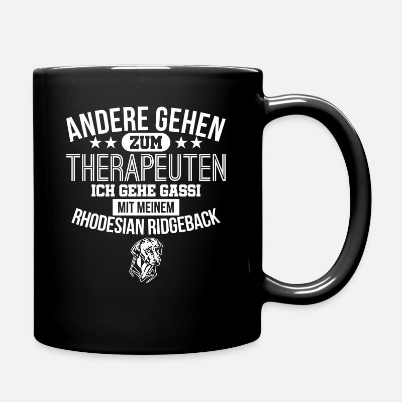Rhodesian Ridgeback - Tasse einfarbig - Schwarz