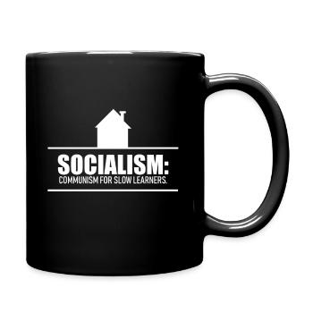 Communiste socialiste - Mug uni - noir - Droite
